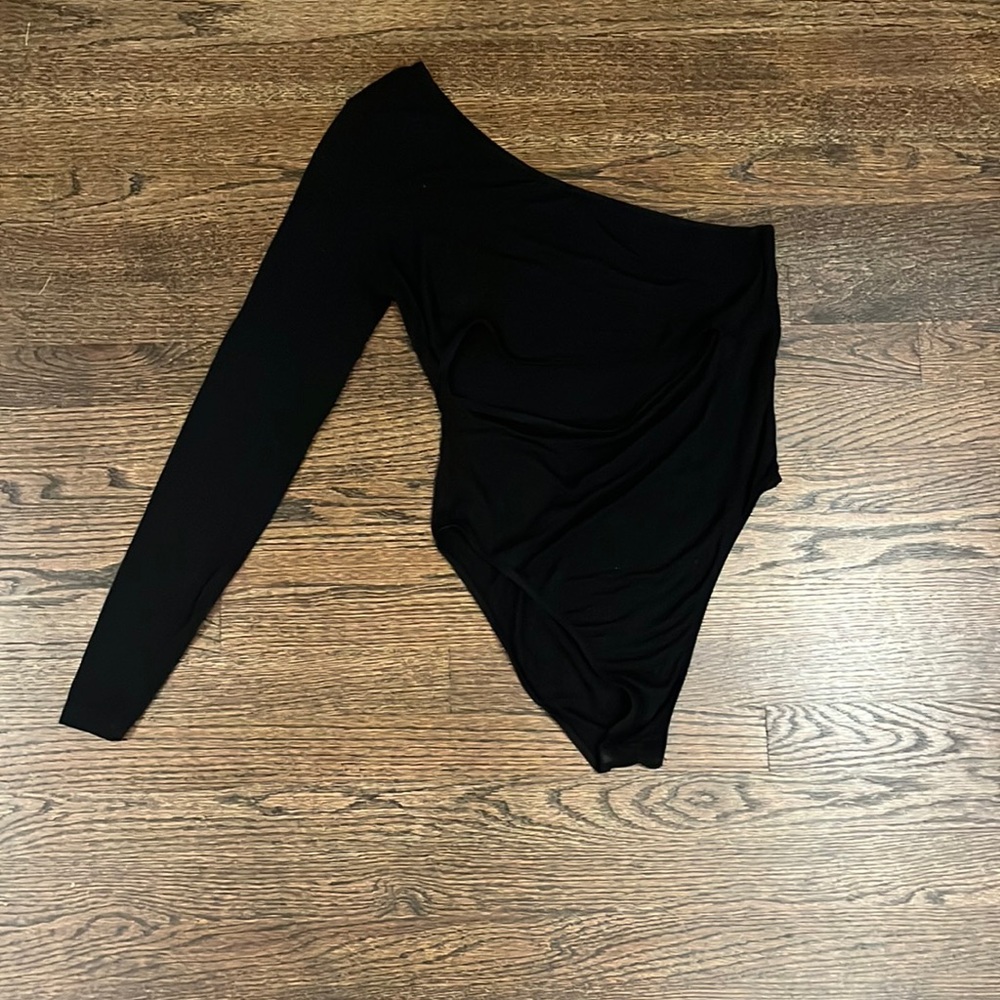 Black BodySuit Cutout- MEDIUM